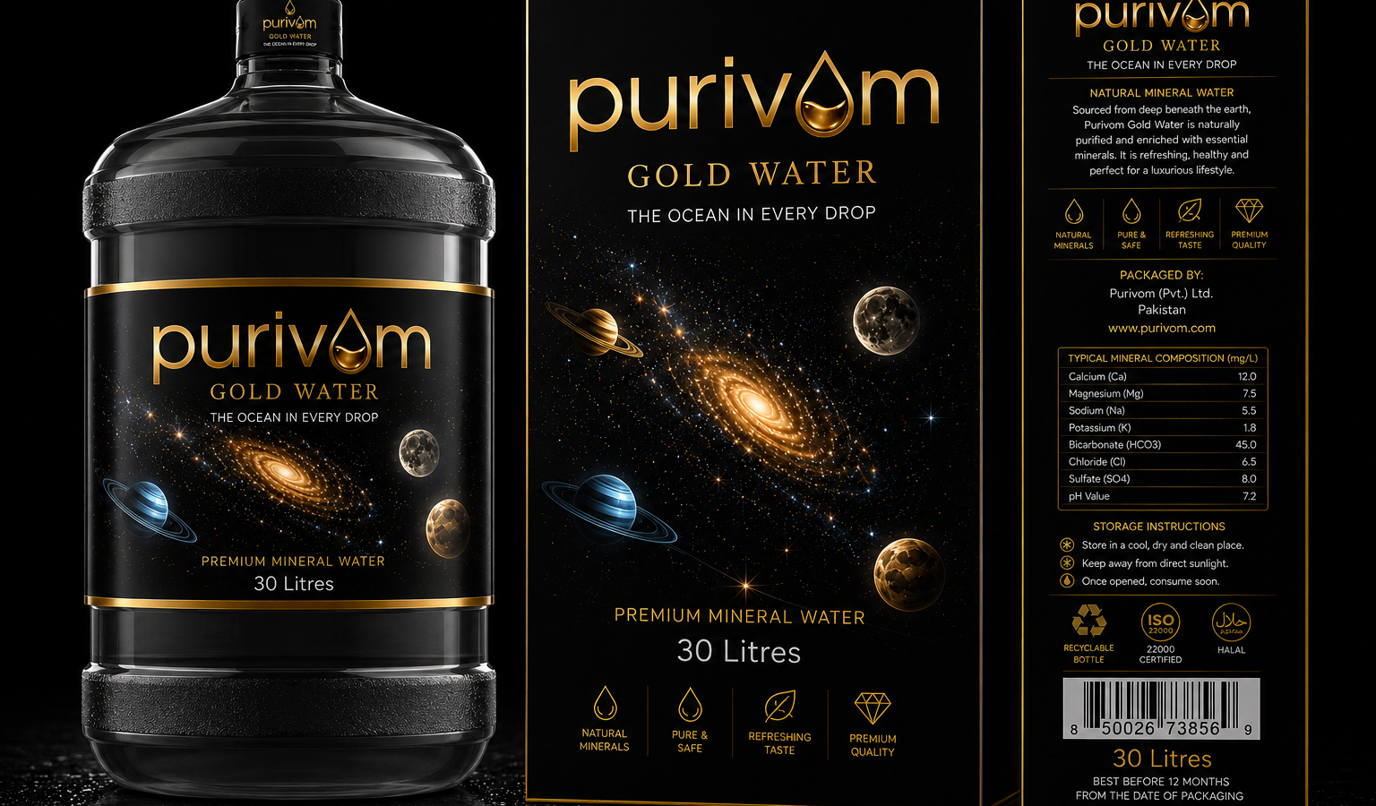 Gold Water 30 Liter